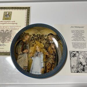 1984 Konigszelt Bayern Collector Plate DER MITTELPUNKT Sulamith's Love Song Sign